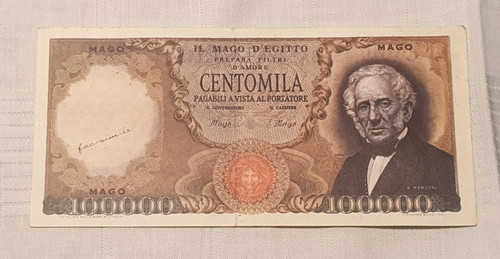 F207m banconota centomila lire - f207m_banconota,