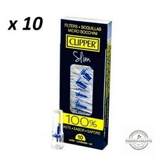 10 Bocchini Clipper con filtro