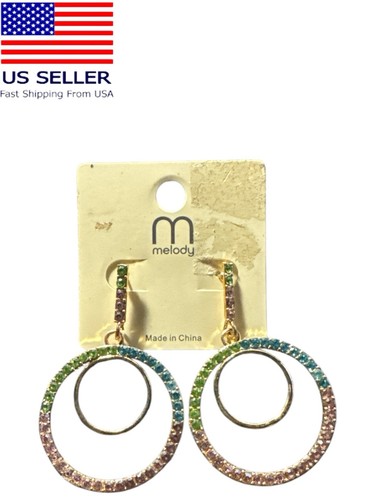 Orecchini donna goccia strass