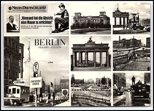 Cartolina muro berlino - cartolina,