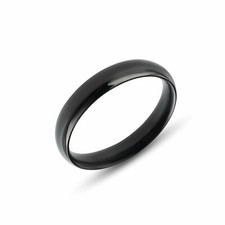 Anello fedina nera uomo donna