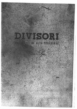 Divisore Universale Cos-Par Alfa 1 Manuale uso e manutenzione PDF