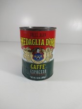 Scatola In Latta Caffè Meda D'oro Vintage 