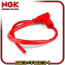 CAVO CANDELA NGK RACING SILICONE ROSSO con PIPETTA per MOTO SCOOTER UNIVERSALE