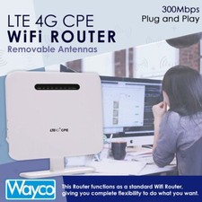 Router wireless 4G 300 Mbps antenna esterna rimovibile WiFi e scheda SIM SBLOCCATO