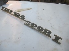 FIAT 124 Sport Coupè - Scritta logo posteriore in zama - Ricambio usato
