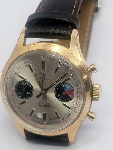 Cronografo vintage tono oro - tono,