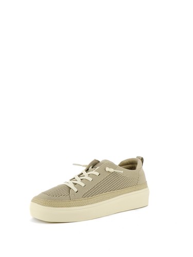 Sneakers stringate donna beige