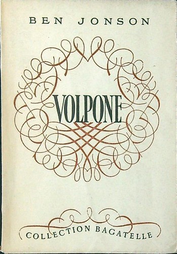 Volpone jonson ben librairie - jonson,