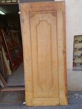 PORTA ANTICA ANTA UNICA BUGNATA CON INTAGLI - GROSSO SPESSORE - LEGNO DI TECK
