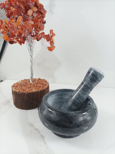 Mortaio marmo nero - mortaio,