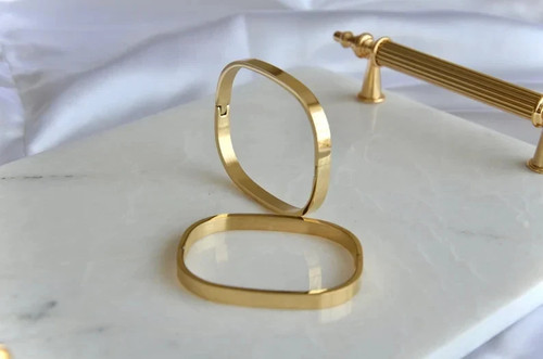Bracciale semplice oro - bracciale, in