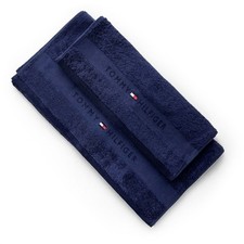 SET salviette 1+1 (media+ospite) TOMMY HILFIGER Art. LEGEND variante NAVY