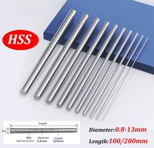 Bastone tondo in acciaio HSS barra tonda aste solide dia. 0,8mm-13mm Lunghezza 100mm/200mm