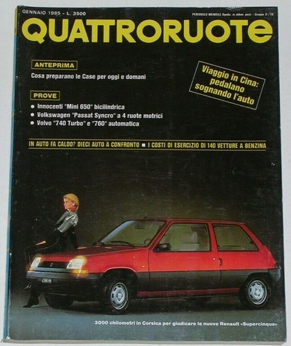 Quattroruote 1985 volkswagen - 1/1985,