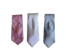 Lotto 3 Cravatte Hermes Vintage usate