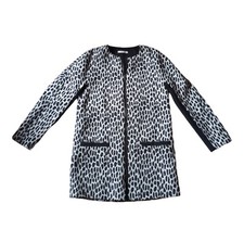 Esprit leopard print coat with zip and big front pockets