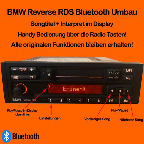 Bmw reverse rds radio - reverse,