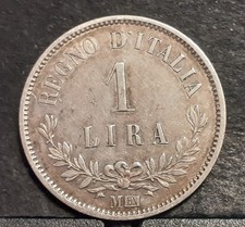 V.EMANUELE II  1 LIRA 1863 M