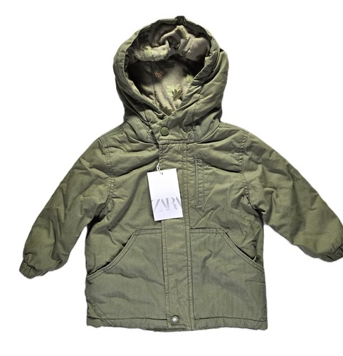 Cappotto imbottito kaki zara - cappotto,