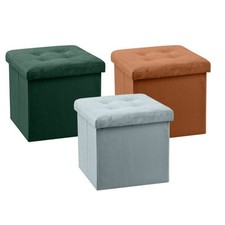 Pouf richiudibile velluto