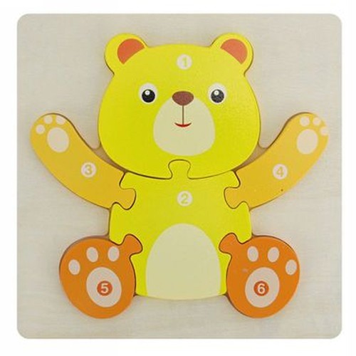 Puzzle blocchi legno forma - legno,