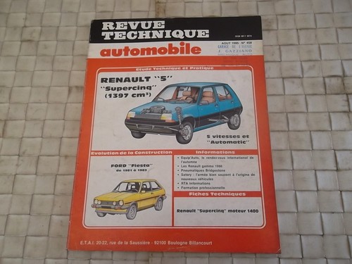 Revue technique renault - technique, 5