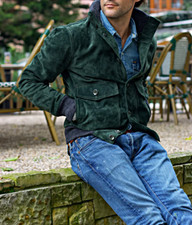 Giacca uomo verde scuro