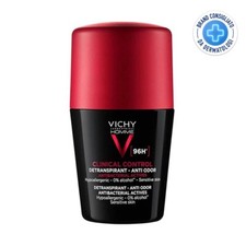 Vichy Homme - Clinical Control Deodorante Roll-On 96H Anti-Traspirante, 50ml