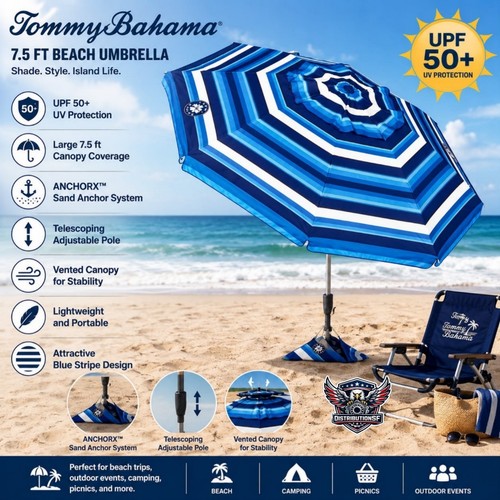 Ombrellone spiaggia tommy - ombrellone, da