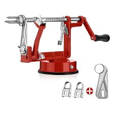 Sbuccia Mela - 3 in 1 Pela, Affetta, Levatorsoli per Mele e Frutta (Rosso)