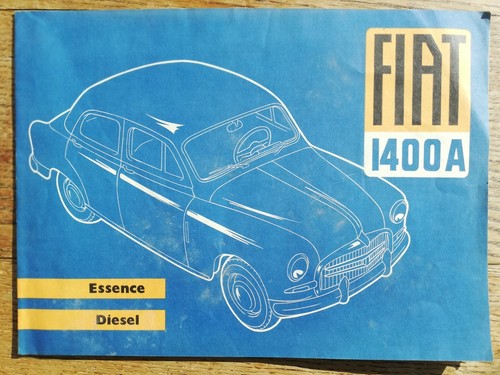 Fiat 1400 brochure depliant - fiat, a