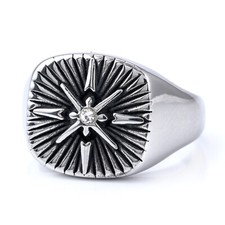 Anello Vintage Acciaio Inox