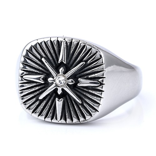 Anello vintage acciaio inox - anello,