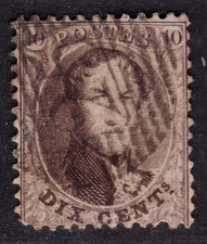 TIMBRE 1863 BELGIQUE N°