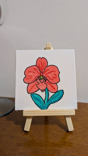 Dipinto originale orchidea - dipinto,
