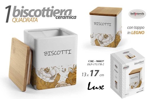 Biscottiera moderna quadrata