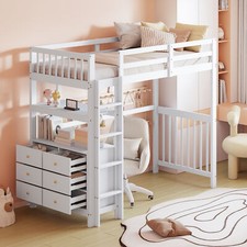 Letto a soppalco 90x200 cm in