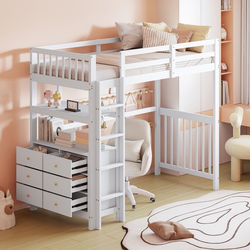 Letto soppalco 90x200 - a, cm