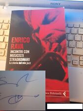 LIBRO "INCONTRI CON MUSICISTI STRAORDINARI" di ENRICO RAVA, AUTOGRAFO ORIGINALE
