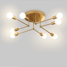 Plafoniera 8 luci onde moderna cucina soggiorno camera da letto lampada led