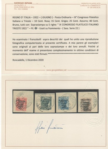 1922 congresso filatelico - congresso,