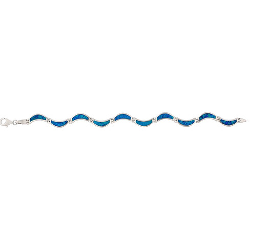 Bracciale chiave greca onda