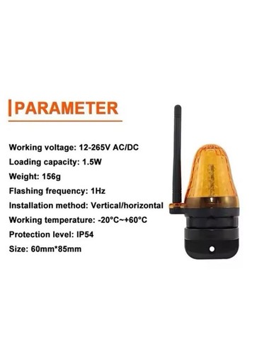 Lampeggiante con atenna led - lampeggiante,