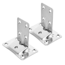  Set 1 Supporto Tavolo Rimovibile in Acciaio Inox - Fissaggio Smontabile per