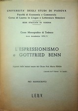L'espressionismo e Gottfried