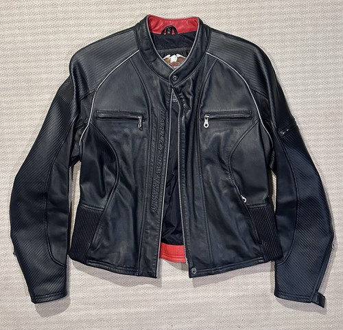 Giacca pelle nera - , donna