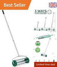 Rullo Erba Aeratore Prato con Drenaggio Migliorato e Altezza Regolabile - 140cm