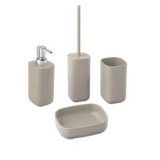 Kit accessori bagno tortora
