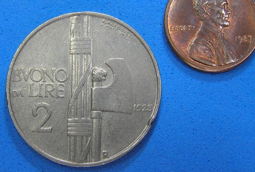 Italy lire nickel - nickel, 1923